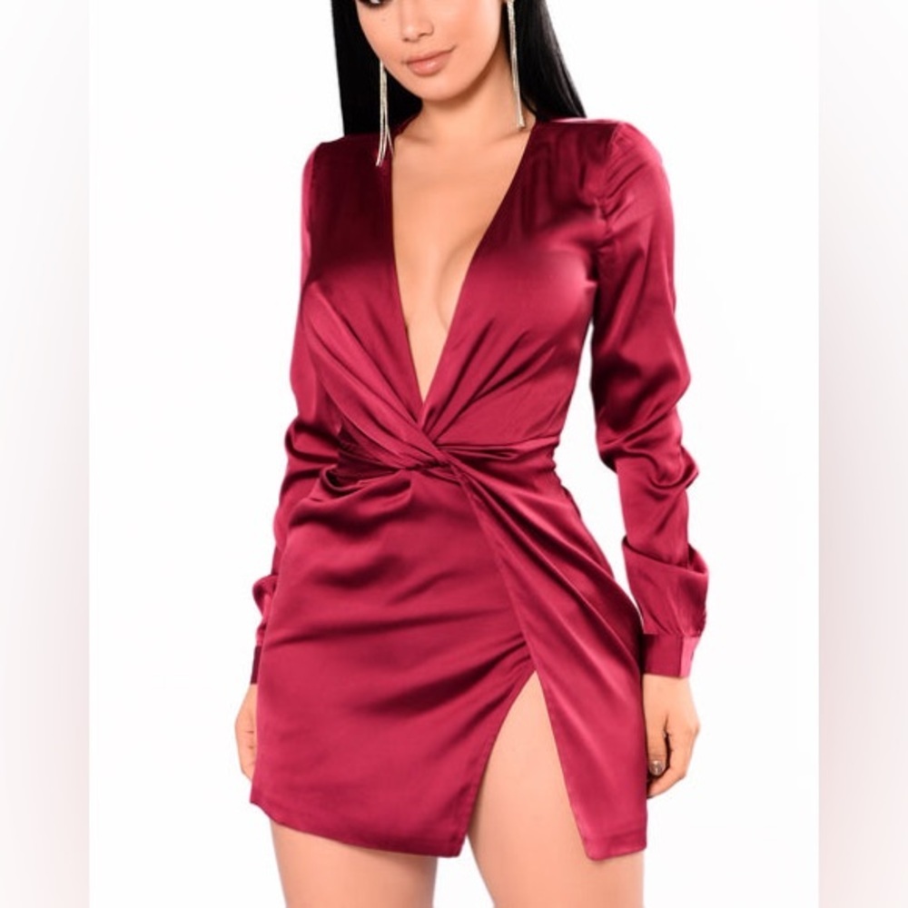 Sugar Free Dress - Burgundy | Fashion Nova
